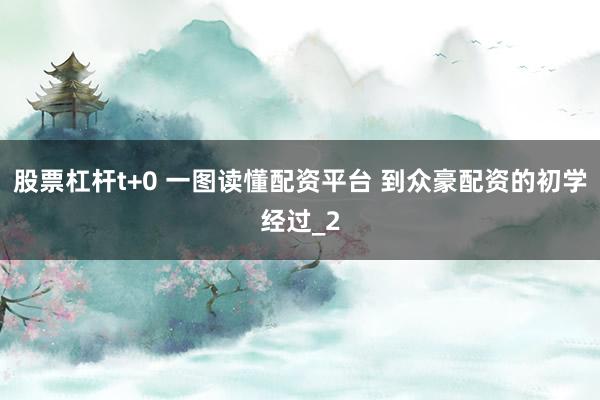 股票杠杆t+0 一图读懂配资平台 到众豪配资的初学经过_2